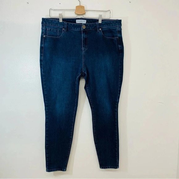 Lane Bryant Jeans Woman 16  High Rise Skinny Blue Ultimate Stretch‎ Pockets - Picture 1 of 11